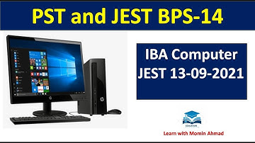 IBA JEST Computer Solved MCQS | pst jest test preparation