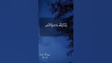 سورة آل عمران_القارئ أحمد بن طالب