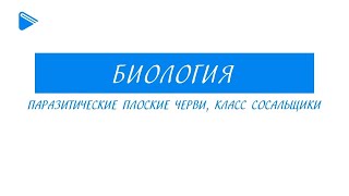 7 класс - Биология - Паразитические плоские черви, класс сосальщики