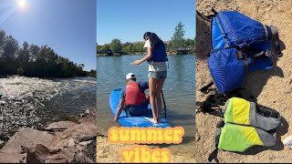 PADDLE BOARDING || ESTHER SIMPLOT PARK IDAHO || ROBLES ADVENTURES || SUMMER VACATIONING