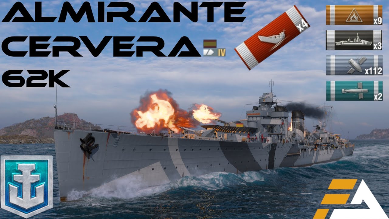 ALMIRANTE CERVERA | Spanish Tier IV Cruiser | World of Warships