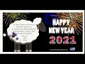 New year note 2021