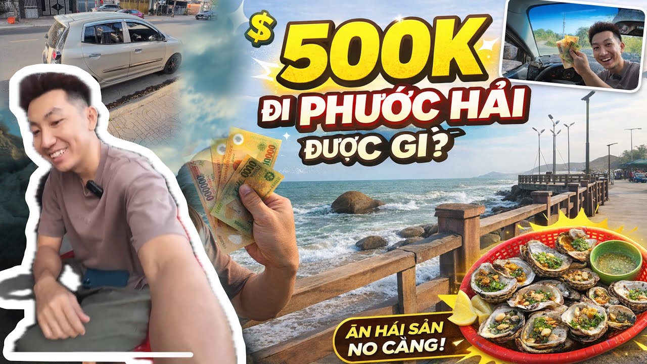 Du lịch ăn uống tại Biển Phước Hải! Du Lịch Phước Hải Vũng Tàu Tết 2026| phượt Kia Morning! #dulich