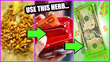 USE FENUGREEK TO ATTRACT MONEY! │ POWERFUL HERB FOR INCREASING ABUNDANCE, LOVE, AND PROSPERITY