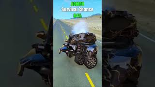 REALISTIC CRASHES AT DIFFERENT SPEEDS IN BEAMNG 💥😱 #Shorts