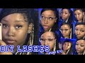 DIY Lashes UNDER $10 | Strip to &quot;Individual&quot; Lashes, under lashes technique