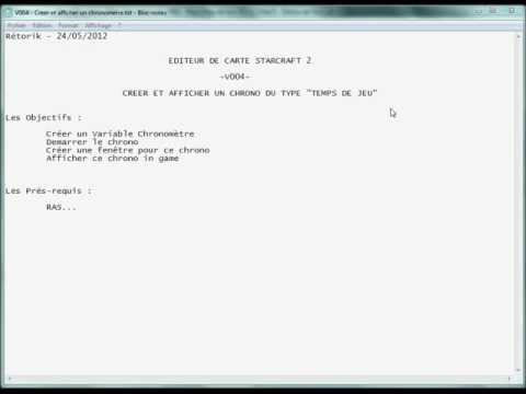 V004 - Créer et afficher un chronomètre du type "temps de jeu ecoulé"