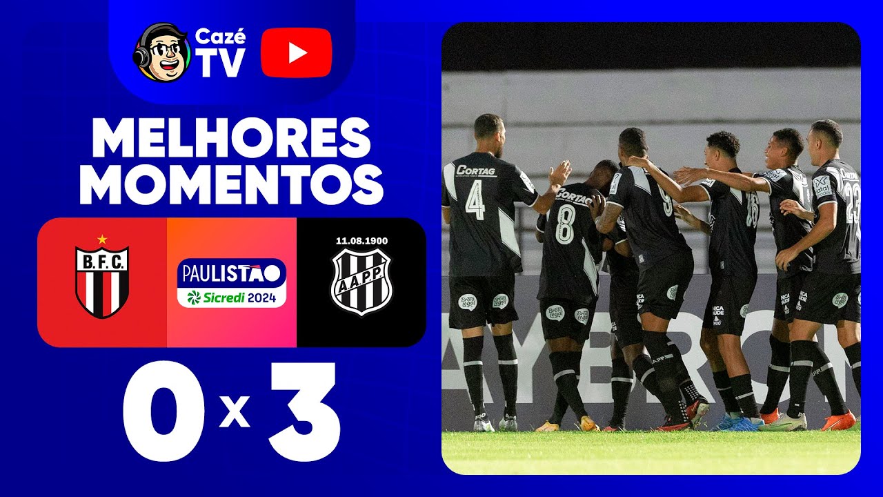 BOTAFOGO 0 X 3 PONTE PRETA | MELHORES MOMENTOS | 6ª RODADA | PAULISTÃO ...