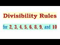 Divisibility Rules Quiz