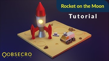 Rocket On The Moon Blender Tutorial - Indonesia