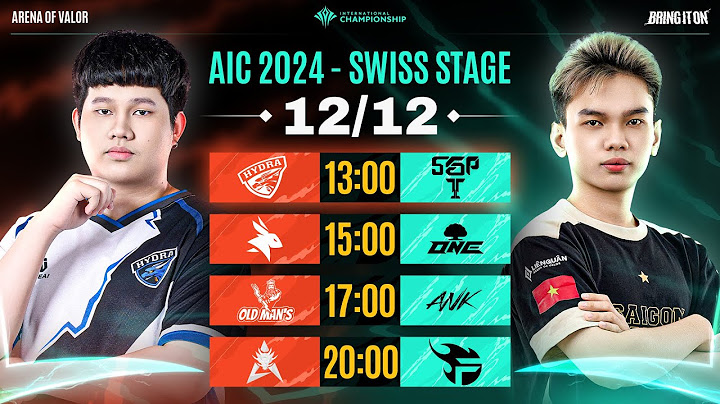 HD vs SGP | EA vs ONE | OM vs ANK | HKA vs FPT | SWISS STAGE - AIC 2024 | NGÀY 12/12