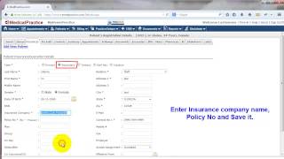 How to add primary and secondary insurance-Emedpractice