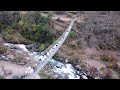 Sheep crossing a bridge  stunning drone footage sheep bridge countryside nature rurallife