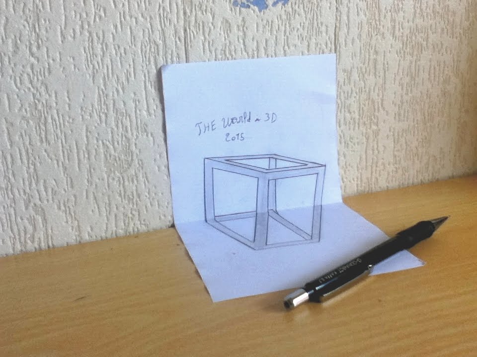 Impossible cube dessin  3D  illusion 3 YouTube