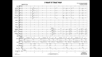 I Want It That Way arranged by John Berry