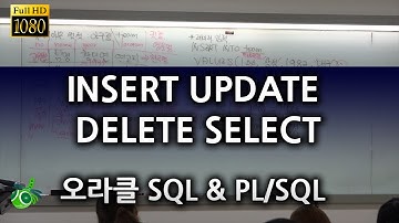 데이터 입력 수정 삭제 조회 INSERT INTO UPDATE DELETE SELECT : 오라클 SQL & PL/SQL 강좌 2016 잠자리 jamjalee oracle