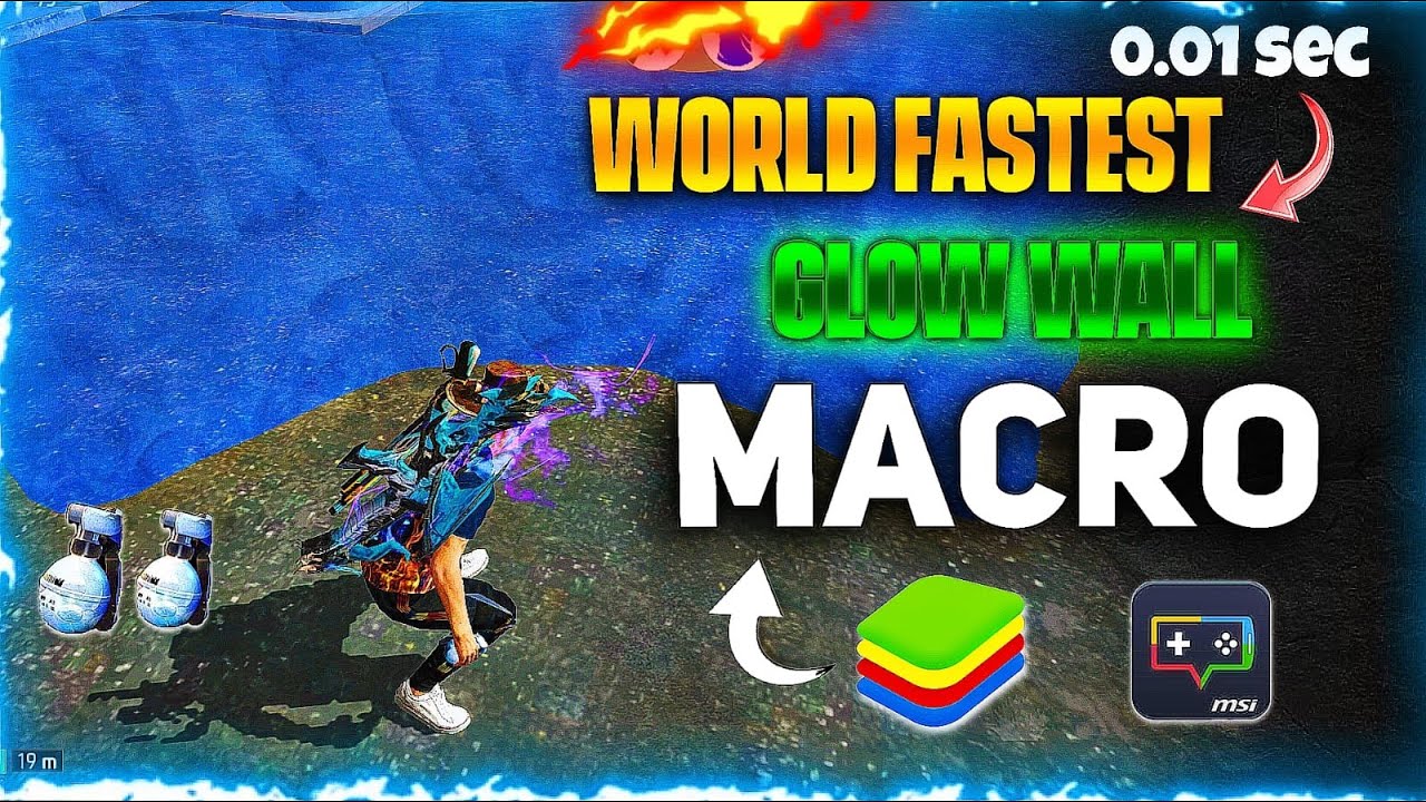 Latest 0.01 Second Super Fast Ultra Pro Gloo Wall MACRO Setting In PC Bluestacks or MSI App Player~