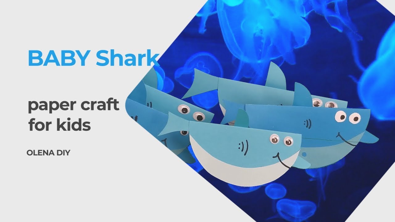 ๐ DIY paper craft - baby shark - kids diy #diy #papercraft #babyshark