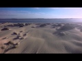 Miniquad flying at sandy point