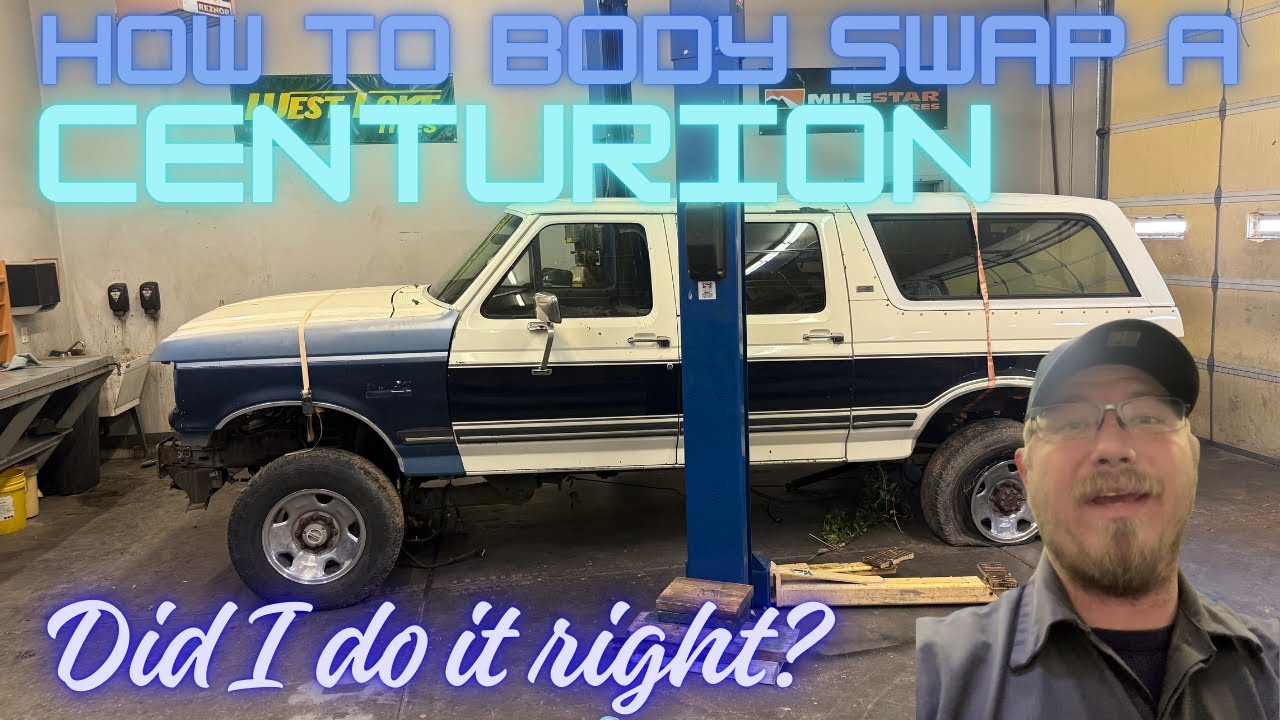 Body swapping a Centurion four door Bronco onto an Excursion 6.0 powerstroke chassis. Part 2 