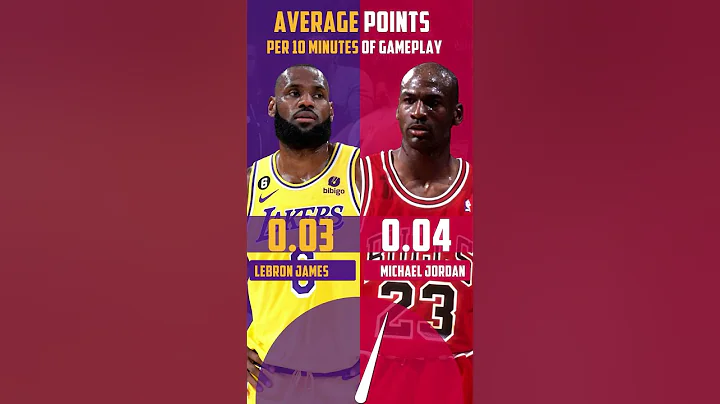 LeBron James vs. Michael Jordan. Average points