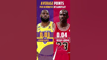 LeBron James vs. Michael Jordan. Average points