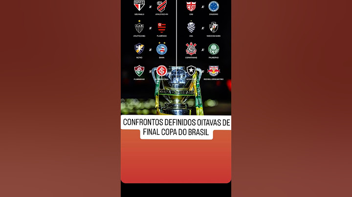 CONFRONTOS DEFINIDOS DAS OITAVAS DE FINAL DA COPA DO BRASIL 2025 SORTEIO HOJE