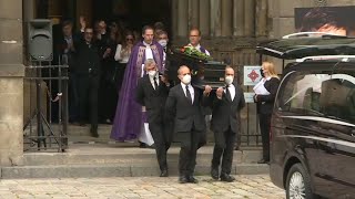 Coffin Of French Actor Guy Bedos Carried Out Of Church  Afp