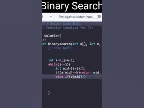 Binary search gfg practice problem solving #shorts #gfg #coding # ...