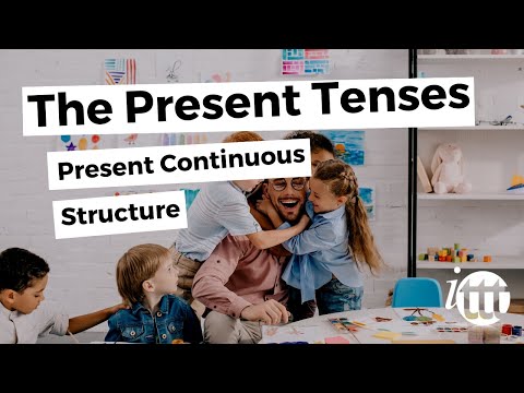 English Grammar - Present Continuous - Structure