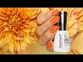 Stamping nail design inspired with autumn flowers / Осенний маникюр, вдохновлённый георгинами