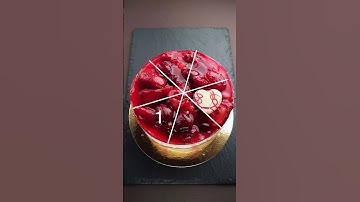 How to cut a cake into 8 pieces with 3 cuts? #shorts
