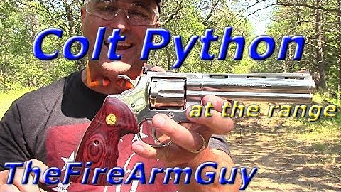 Colt Python at the Range - TheFireArmGuy