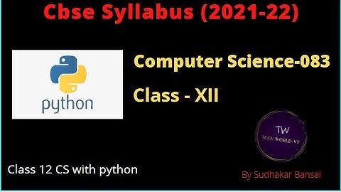 Computer Science class 12 CBSE new Syllabus 2021-22 ||  how to download new CBSE syllabus 2021-22 ||