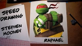 Speed Drawing Raphael des Tortues Ninja - Dédicace de Stephen Mooney à Lyon Comic Gone 2015