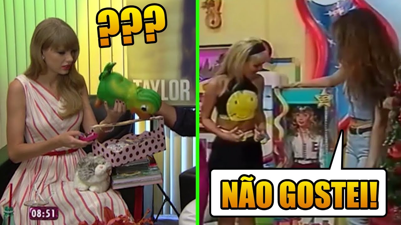 Famosos que FINGIRAM que Gostaram de Presentes Ao Vivo!
