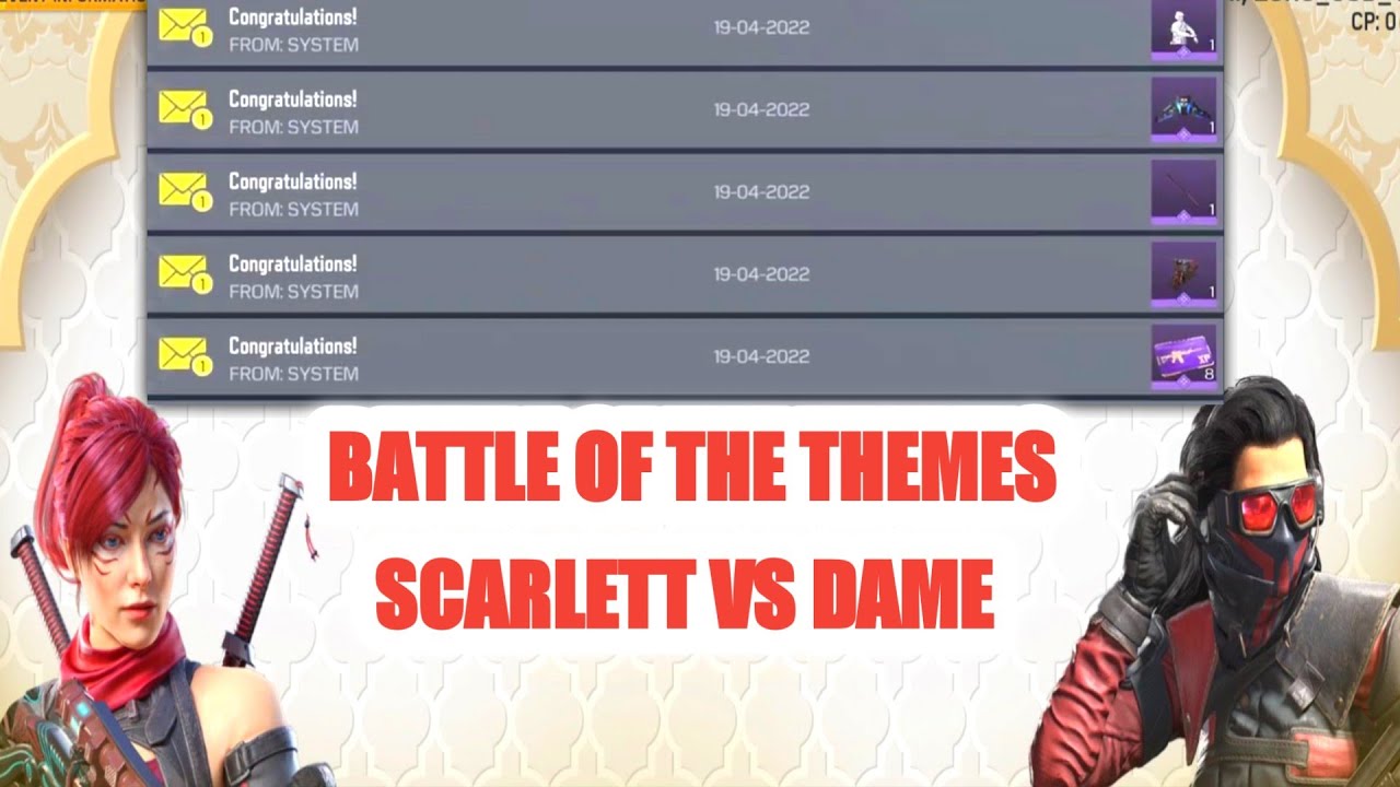 *NEW* 🤯 SCARLET VS DAME BATTLE OF THE THEMES EVENT CODM |HOW TO PLAY ...