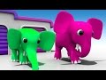 Learn Colors with Animals for Children | Colour Elephant Garage | Learning Video for Kids, Toddlers