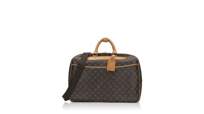 Brown Louis Vuitton Monogram Alize 24 Heures Travel Bag – Designer