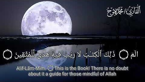 بداية سورة البقرة للقارئ محمد فتوح