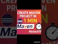 🔥Create a Maven project in Eclipse in under 60 seconds! 🚀 #Shorts #Automation #Maven #MyTechTN