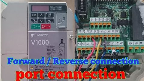 Yaskawa V1000 wirihg connection / yaskawa potentiometer connection / yaskawa wiring diagram / V1000