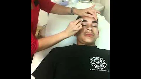 Eyebrow waxing