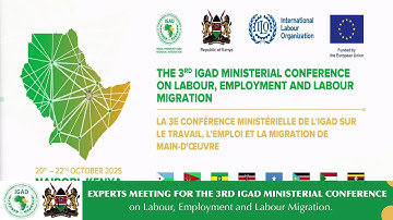 LIVE: Experts Meeting for the 3rd IGAD Ministerial Conference on Employment and Labour Migration