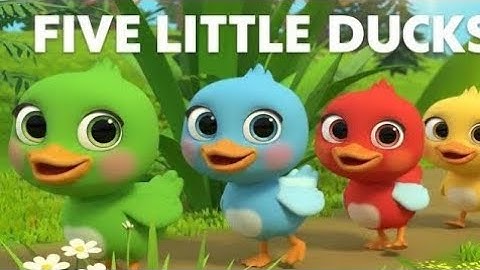 Counting Ducklings Song 🦆✨ | Learn Numbers & Colors for Kids | Fun Nursery Rhyme for Toddlers