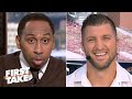 Tim Tebow shocks Stephen A. by calling LSU QB Joe Burrow his Heisman Trophy favorite | First Take