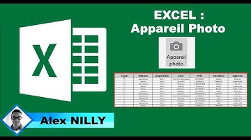 Fast Tutoriel Excel : Appareil photo