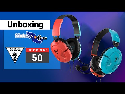 Unboxing - Turtle Beach Recon 50 Red/Blue headset Gaming - YouTube