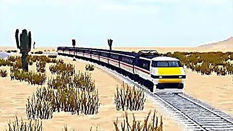 Train Sim - Desert using Inter City Class 91 - Simulasi Kereta Api