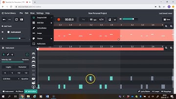 Bandlab: Snap to grid och Gridsiize